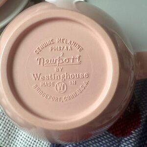 Vintage PINK SUGAR BOWL Newport by Westinghouse Melamine